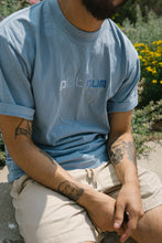 Load image into Gallery viewer, PL▲TINUM CLE▲R BLUE TEE