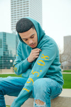 Load image into Gallery viewer, PLATINUM SLATE BLUE HOODIE