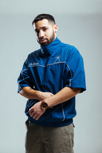 Load image into Gallery viewer, Platinum Nylon Half Zip Top Reflex Blue
