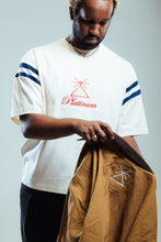 Load image into Gallery viewer, Platinum Football Tee Cream
