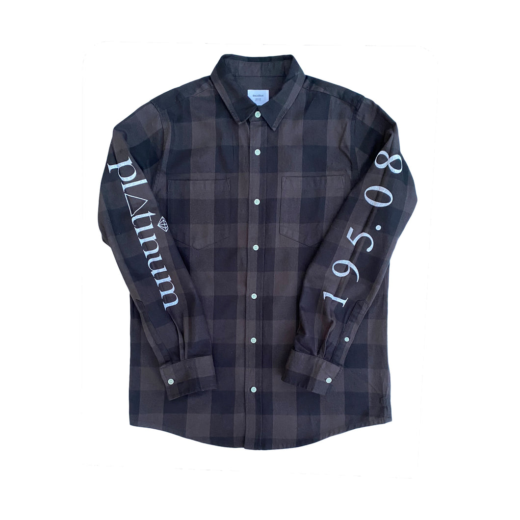 Platinum Flannel Charcoal/Black