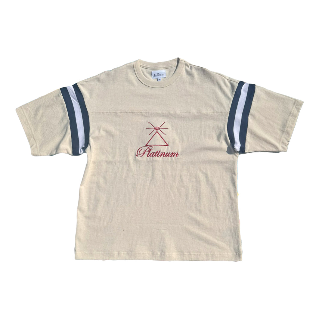Platinum Football Tee Cream