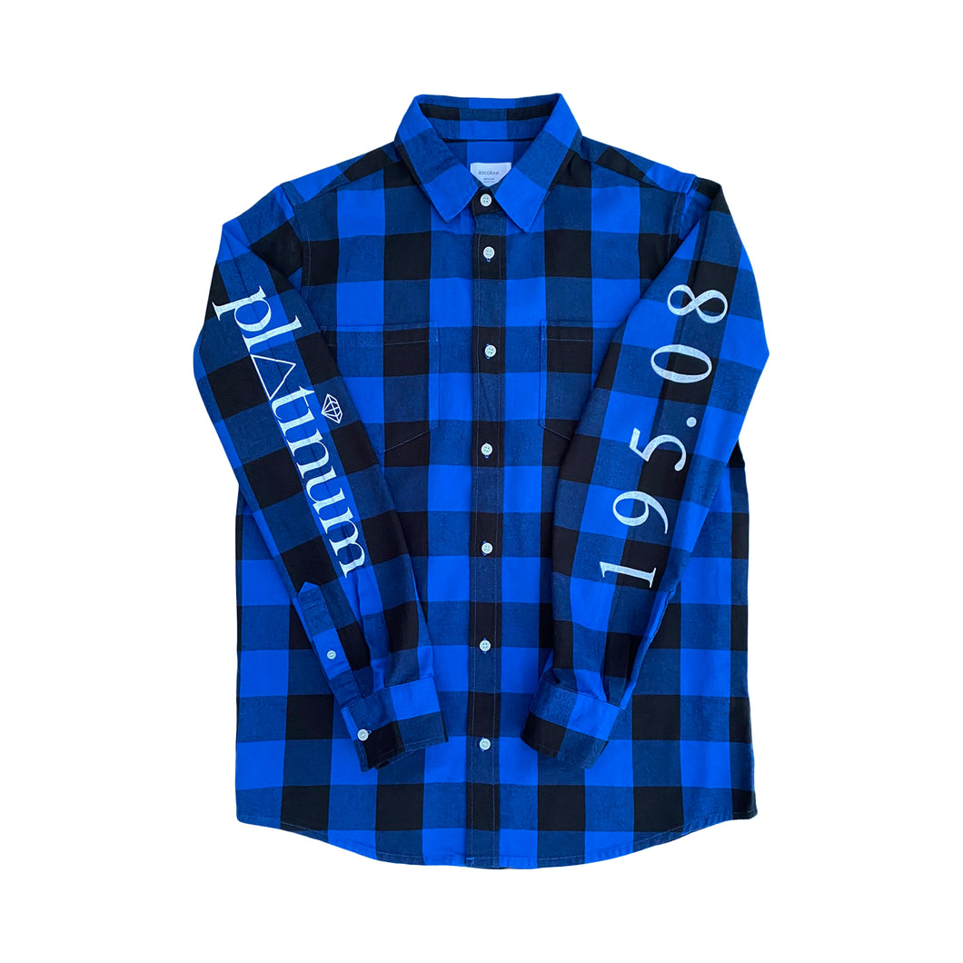 Platinum Flannel Royal/Black