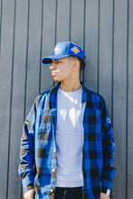 Load image into Gallery viewer, Platinum Flannel Royal/Black
