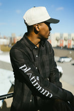 Load image into Gallery viewer, Platinum Flannel Charcoal/Black
