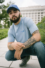 Load image into Gallery viewer, PL▲TINUM CLE▲R BLUE TEE

