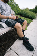 Load image into Gallery viewer, PL▲TINU BL▲CK C▲MO SHORTS
