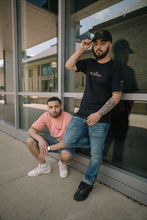 Load image into Gallery viewer, PL▲TINUM BLACK MULTI-COLOR TEE
