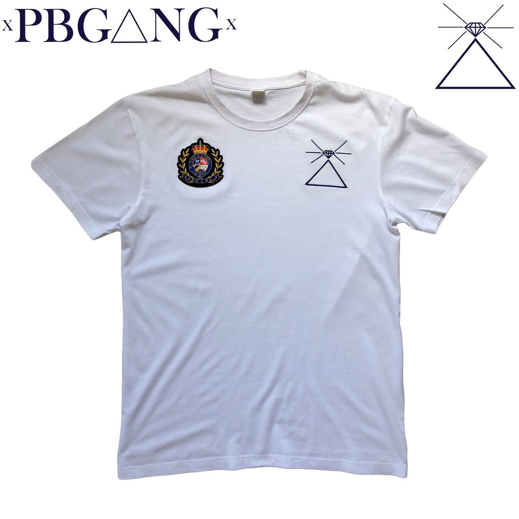 PBG△NG CREST TEE WHITE