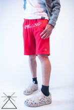 Load image into Gallery viewer, PBG△NG LEG△CY SHORTS RED
