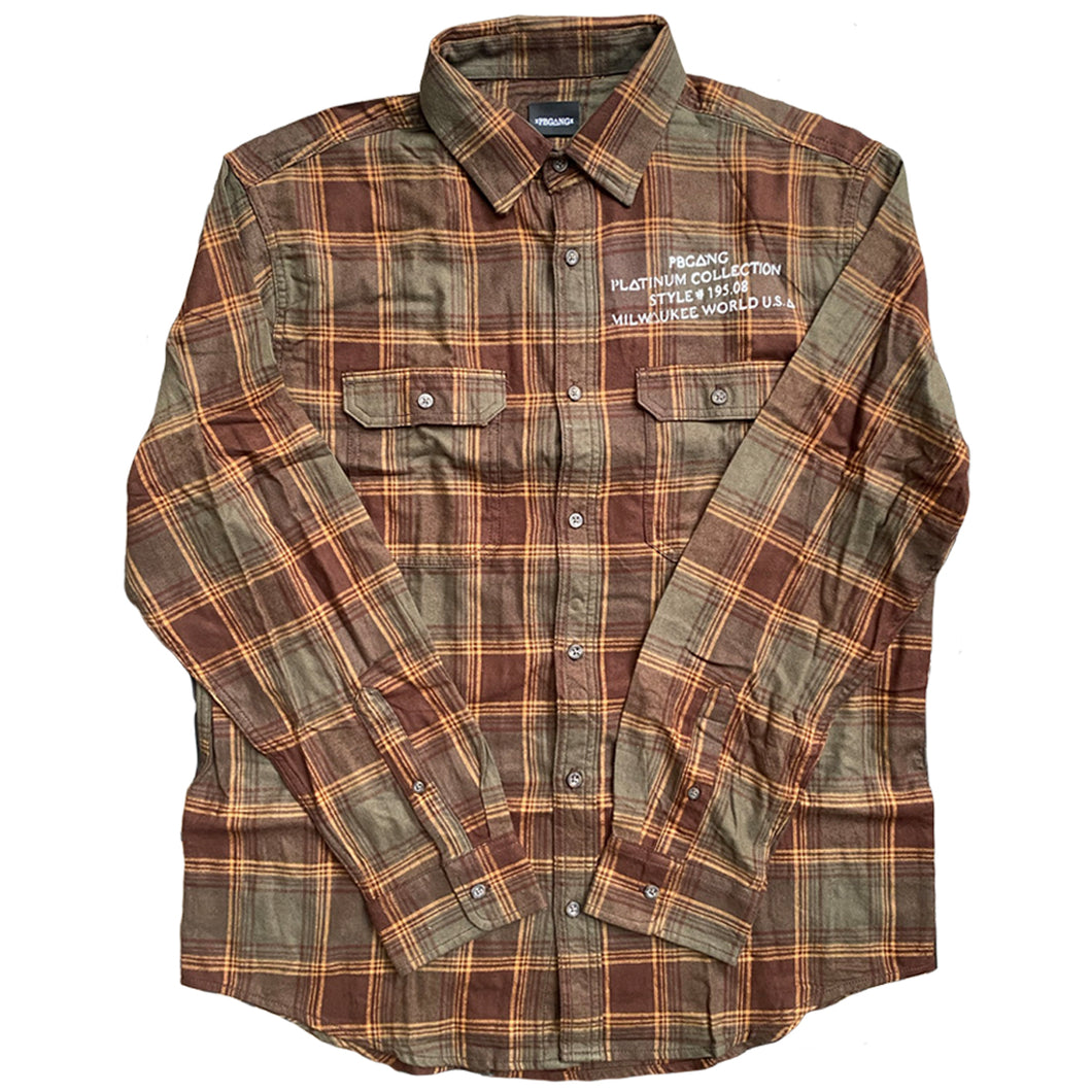 PL△TINUM BROWN FL△NNEL