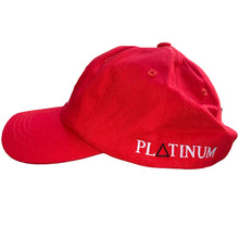 Load image into Gallery viewer, PL△TINUM RED &amp; BLACK 2 TONE HAT
