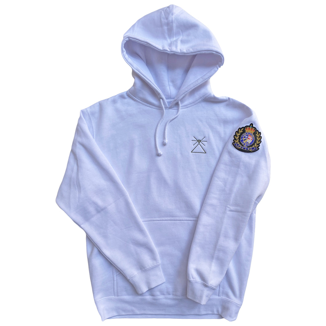 PL△TINUM WHITE & GOLD HOODIE